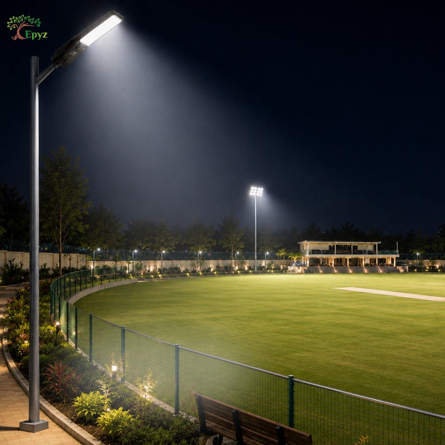 300 WATT SOLAR STREET LIGHT WITH OPTICAL LENS & (220 LED)
