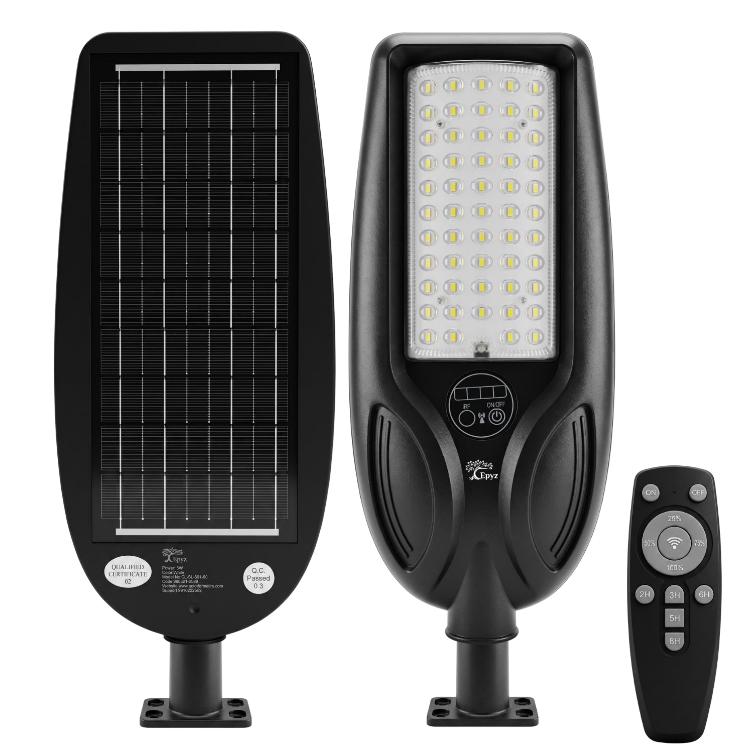 50WATT SOLAR STREET LIGHT WITH OPTICAL LENS LED