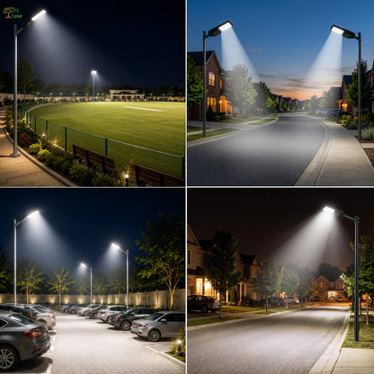 300 WATT SOLAR STREET LIGHT WITH OPTICAL LENS & (220 LED)