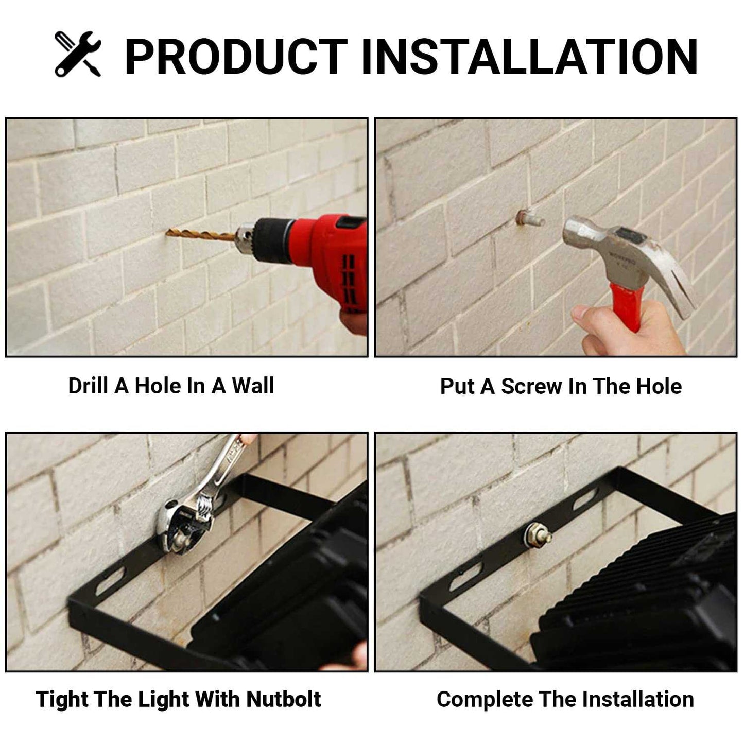 Epyz 100Watt Solar Flood Light Outdoor Waterproof with Remote Control for Home Garden Wall Compound Entrance LED Lamp [ Pack of 1, Cold White ] [ 6000mAh, 281LED ]