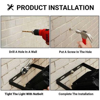 Epyz 100Watt Solar Flood Light Outdoor Waterproof with Remote Control for Home Garden Wall Compound Entrance LED Lamp [ Pack of 1, Cold White ] [ 6000mAh, 281LED ]