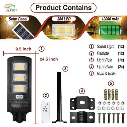 90 Watt Solar Lights (Warm Light)