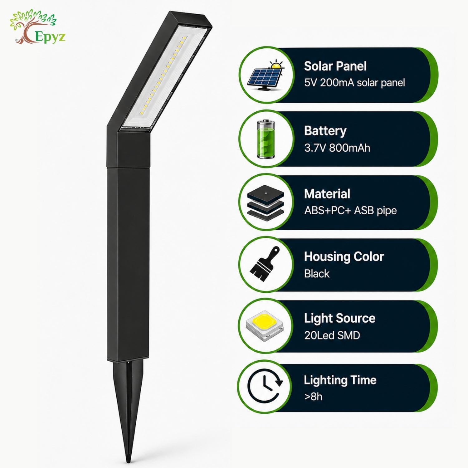 SOLAR PATHWAY LIGHT BRIGHT PATH LIGHTS FOR OUTDOOR