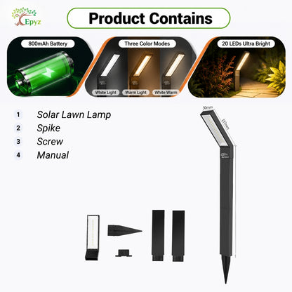 SOLAR PATHWAY LIGHT BRIGHT PATH LIGHTS FOR OUTDOOR