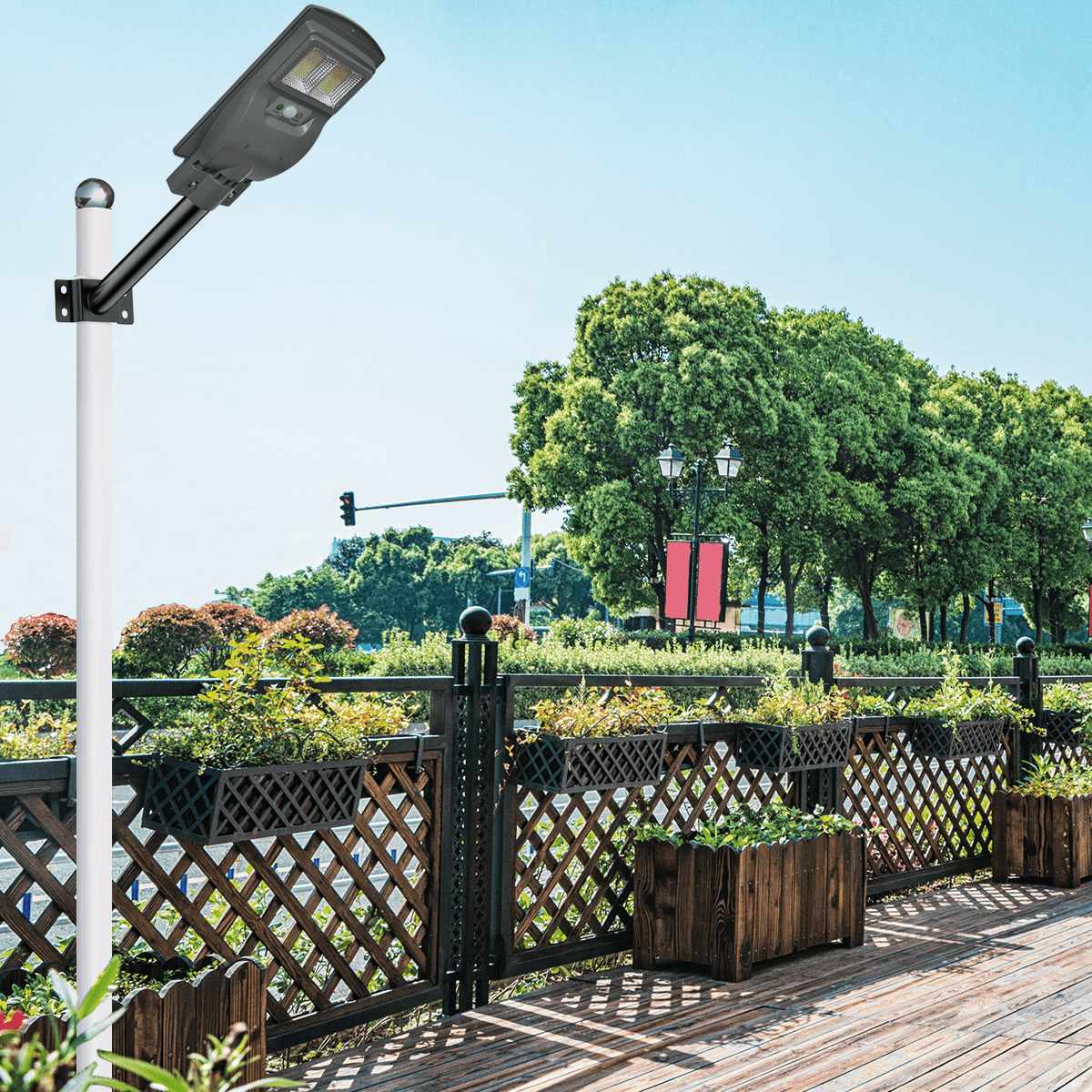30 Watt Solar Street Warm Lights (With Pole)