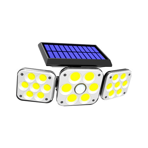 Solar Security Light | Solar 3 Head Motion Sensor Cob Light