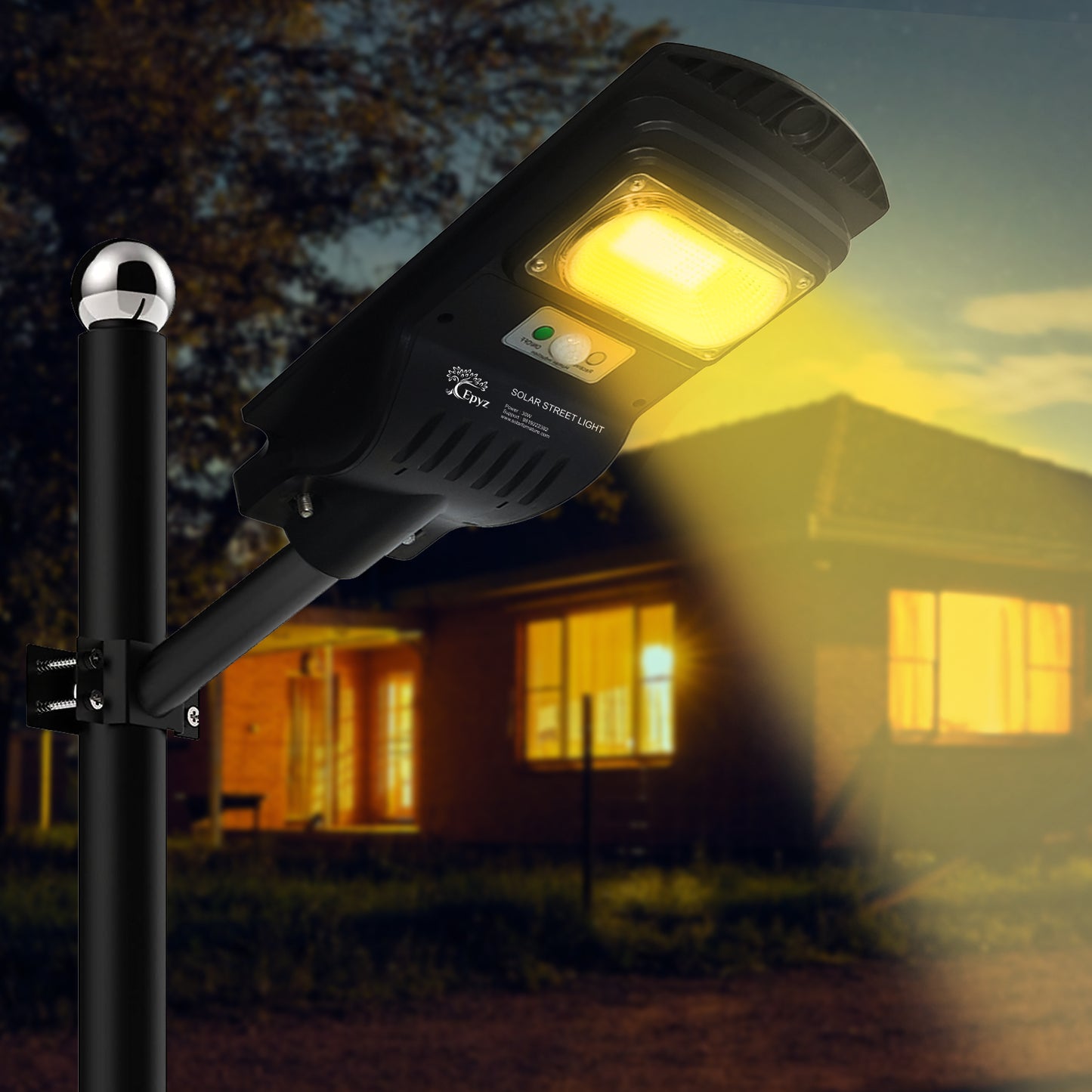 30Watt Solar Street Warm Light (Without Pole)