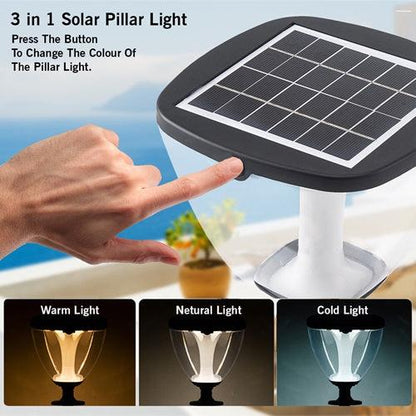 Solar Pillar Lights | Outdoor Modern Pillar Lights