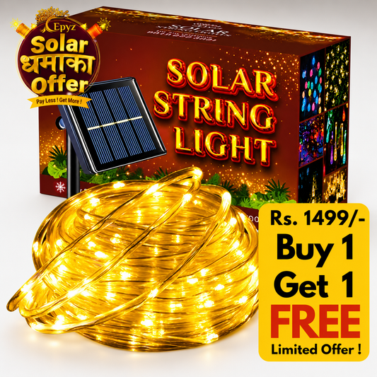 Solar Decorative Tree 50 LED Warm Lights - Epyz( Buy 1 Get 1 Free ! )