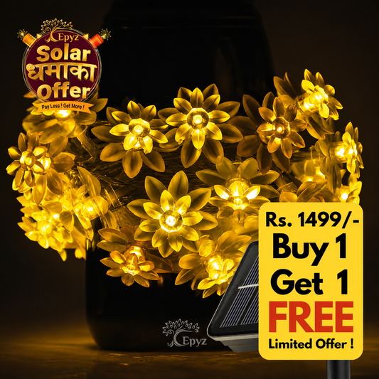 Solar Lotus Flower String Lights - Epyz ( Buy 1 Get 1 Free ! )