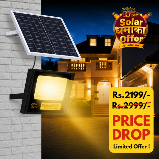 50 Watt Solar Flood Light (Warm Light)