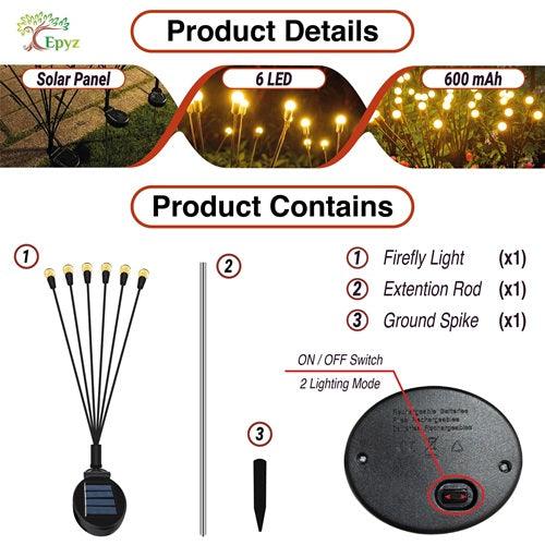 Firefly Solar Lights | Solar Crystal Ball Firefly Lights