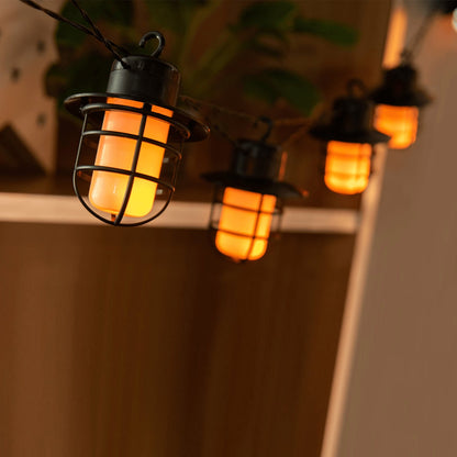 Solar String Flickering Hanging Lights Warm Yellow( Buy 1 Get 1 Free ! )