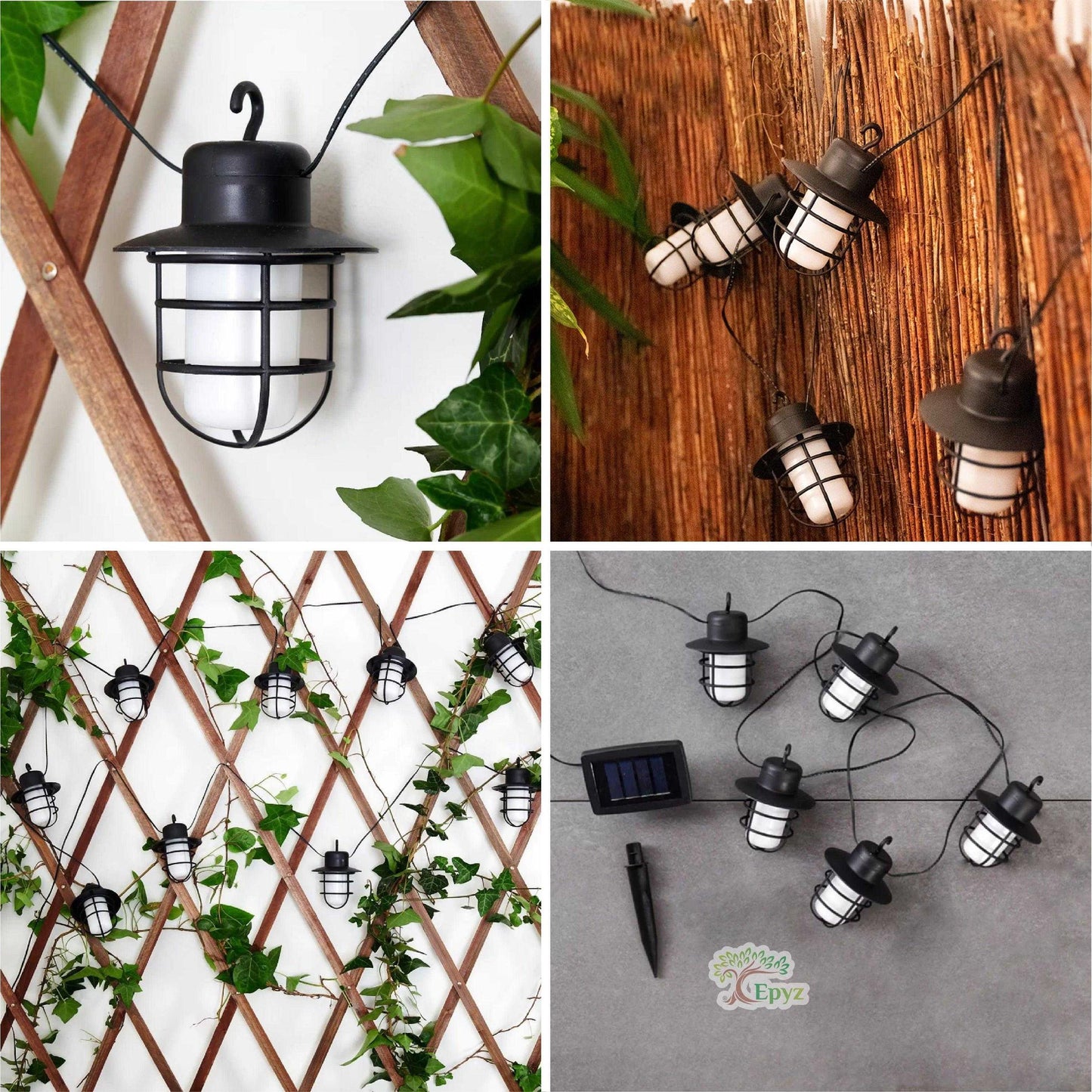 Solar String Flickering Hanging Lights Warm Yellow( Buy 1 Get 1 Free ! )