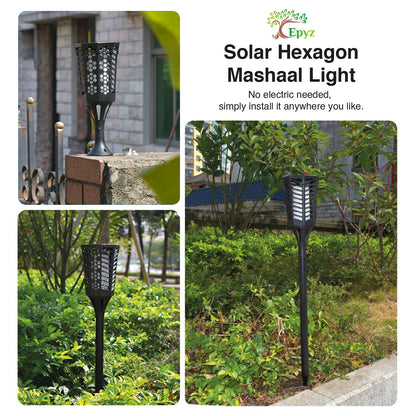 Solar Decorative Garden Lights Hexagon Mashaal - Epyz