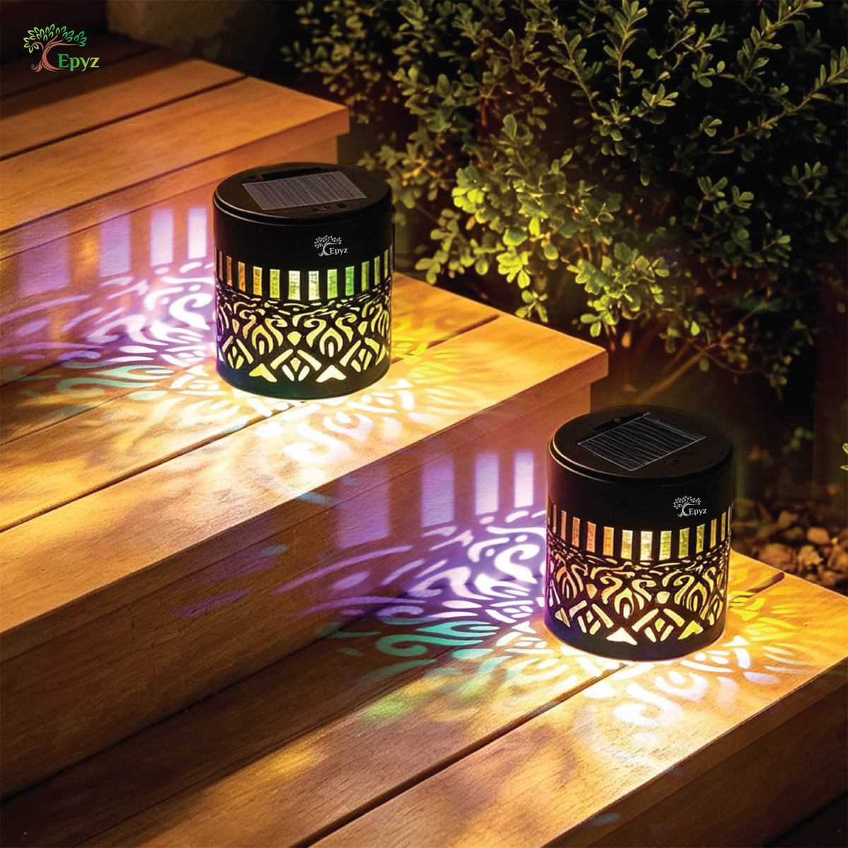 SOLAR MANDALA FENCE LIGHT, OUTDOOR MULTICOLOUR