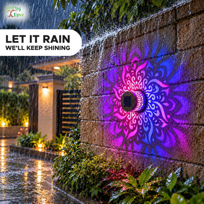 SOLAR MANDALA FENCE LIGHT, OUTDOOR MULTICOLOUR
