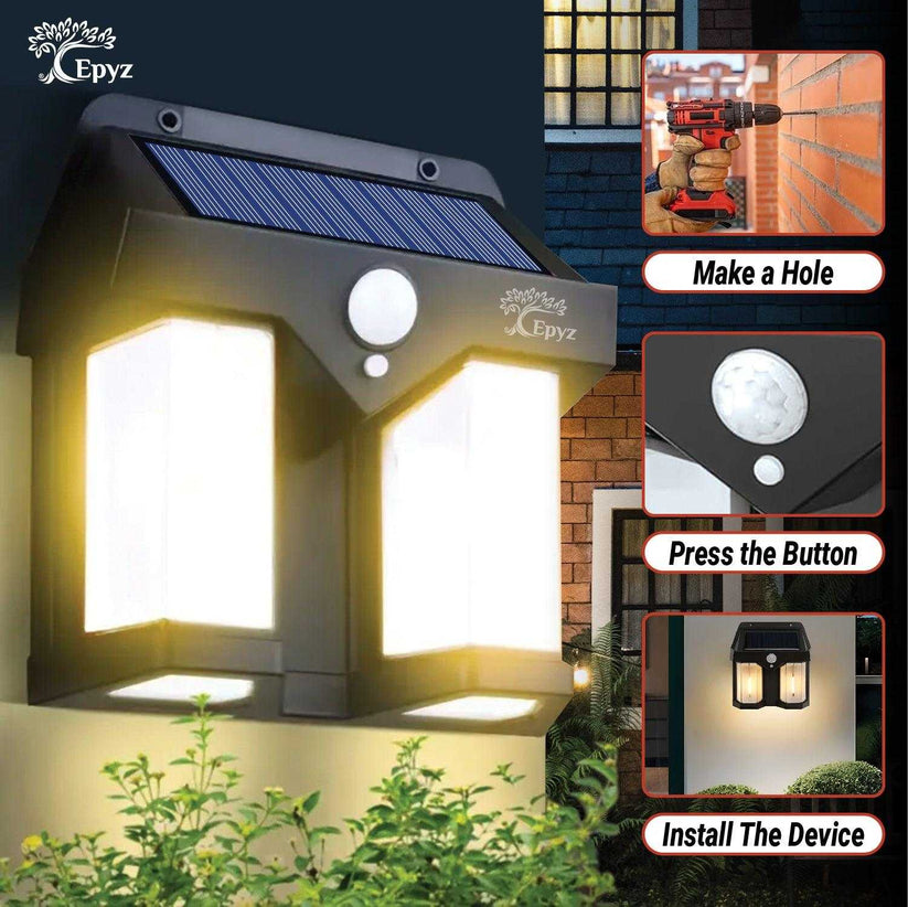Solar Double Wall Motion Sensor Light – Solar For Nature