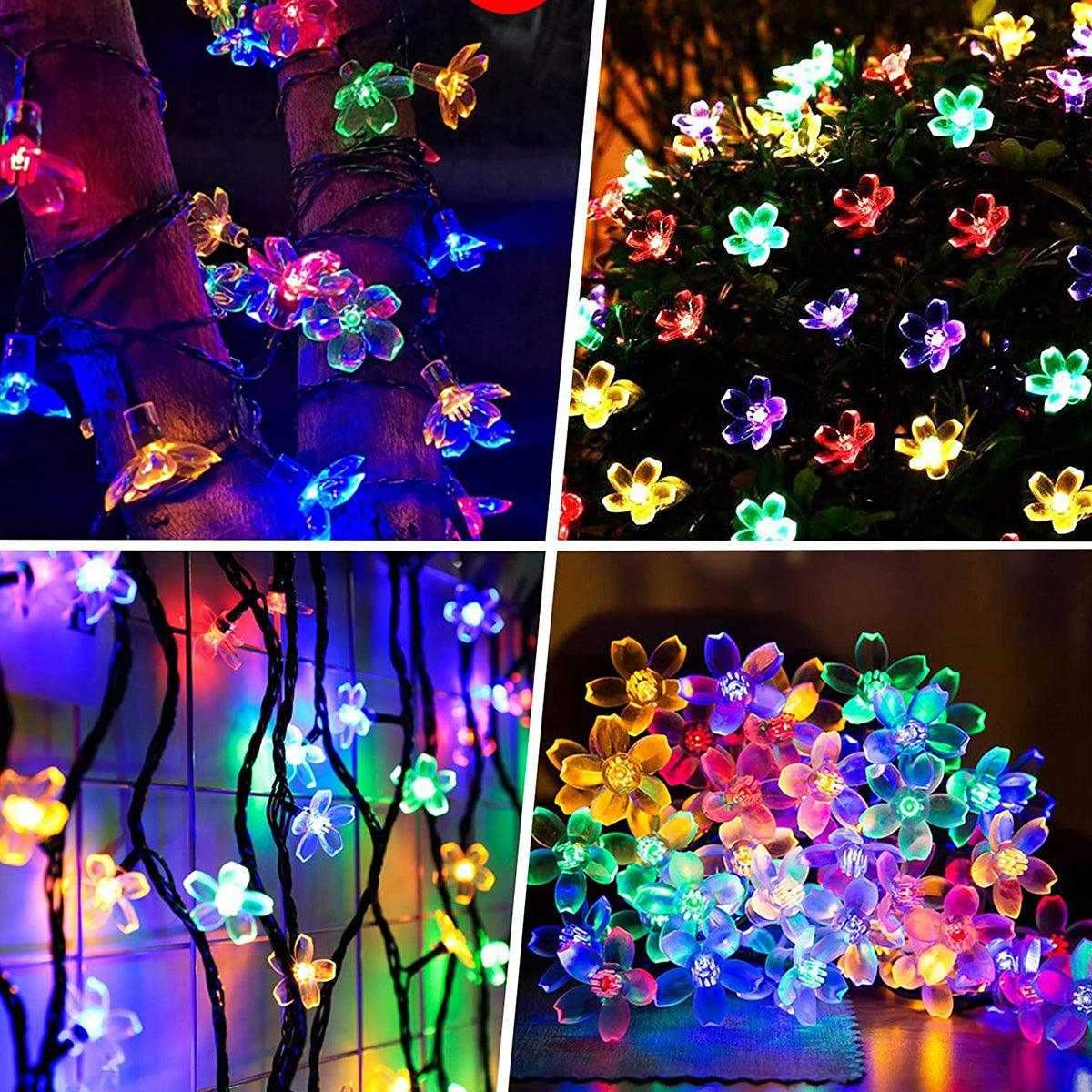 Solar Flower Lights For Home Decor Multicolour - Epyz( Buy 1 Get 1 Free ! )
