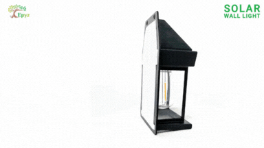 Solar Wall Motion Sensor Black Light
