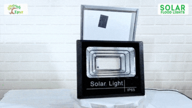 100 Watt Solar Flood Light for Outdoor (White Light)