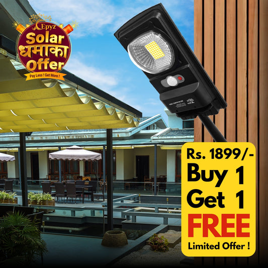 10 Watt Solar Street Light (Buy 1 Get 1 Free)