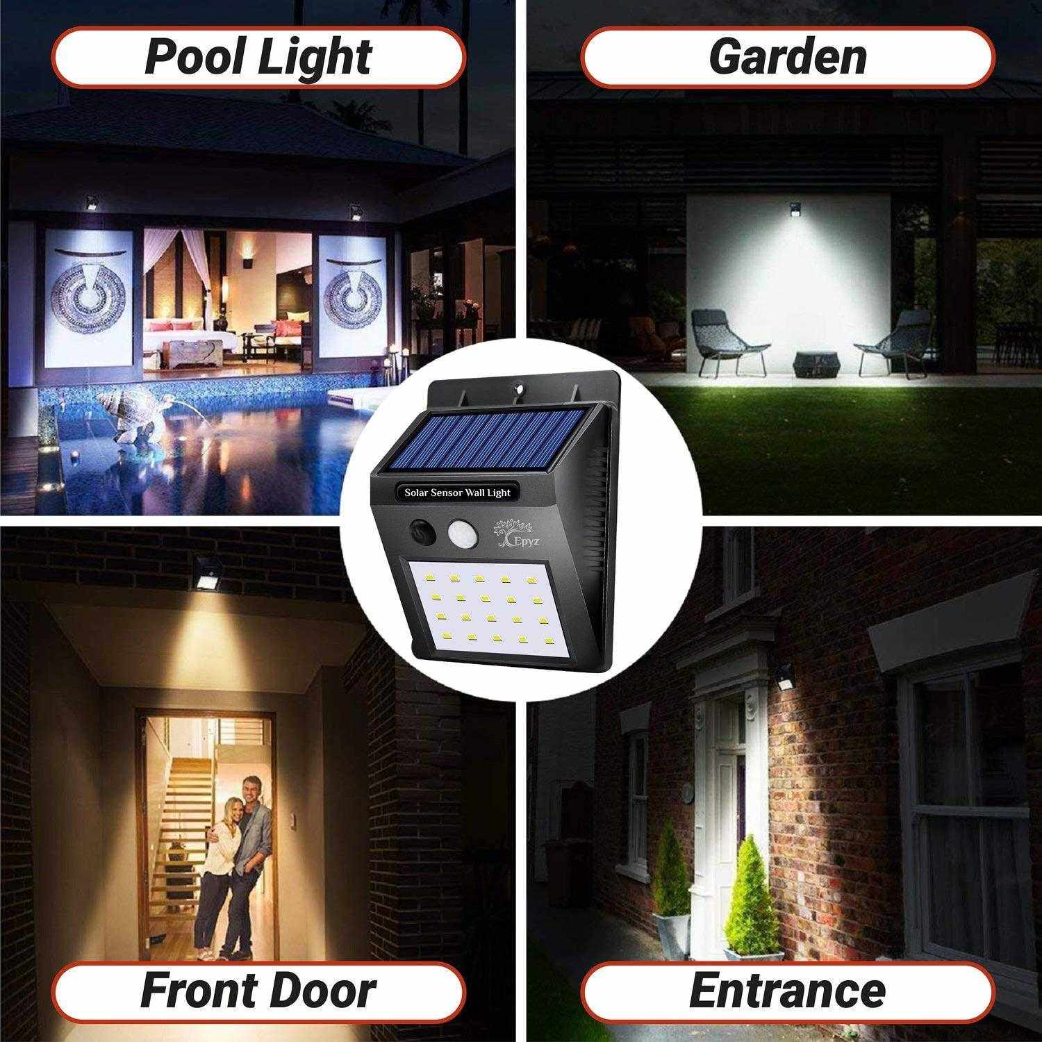 Solar 20 LED Motion Sensor Light (Buy 1 Get 1 Free !)