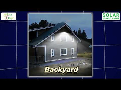 Solar LED Flood Light 20W (Buy 1 Get 1 Free) | USB Rechargeable | 2000mAh Battery