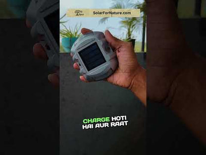 Solar Road Stud Round Red Light  (Pack of 2)