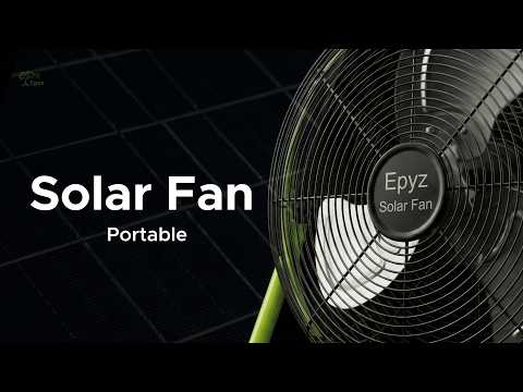 SOLAR POWERED PORTABLE  & RECHARGEABLE FAN - 14 INCH ALUMINIUM BODY (TABLE FAN )