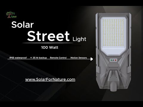 100W SOLAR STREET LIGHT WITH MOTION SENSOR