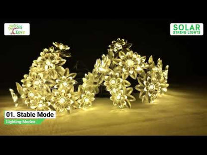 Solar Lotus Flower String Lights - Epyz ( Buy 1 Get 1 Free ! )