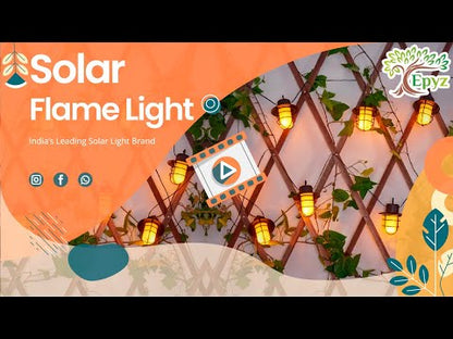 Solar String Flickering Hanging Lights Warm Yellow( Buy 1 Get 1 Free ! )