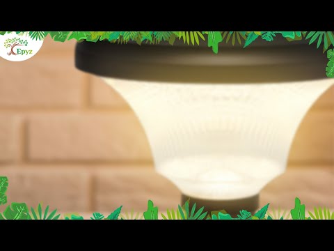Solar Pillar Light Round Shape Long Pole - Epyz
