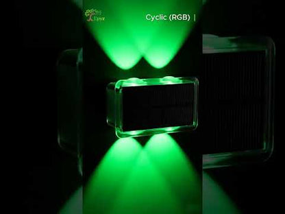 Solar Wall Light Outdoor Up & Down [ Multicolor, Pack of 1 ]