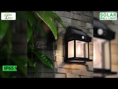 Solar Wall Motion Sensor Black Light