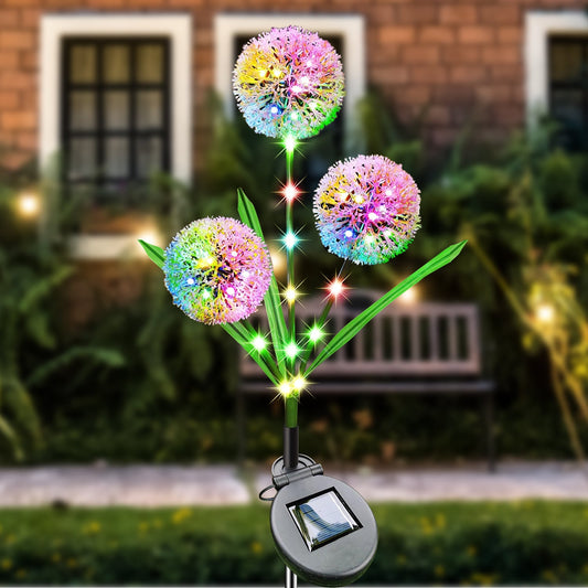 Epyz Solar Outdoor Decorative Garden Dandelion Lights LED Working Modes IP65 Waterproof Pathway Yard Lawn Decoration