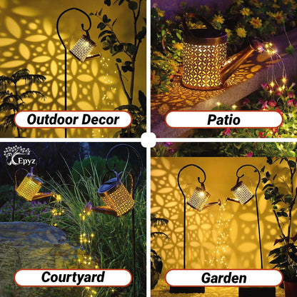 Solar Watering Can Metal Light | Solar Metal Light