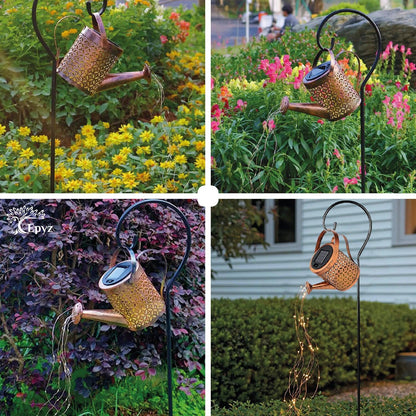 Solar Watering Can Metal Light | Solar Metal Light