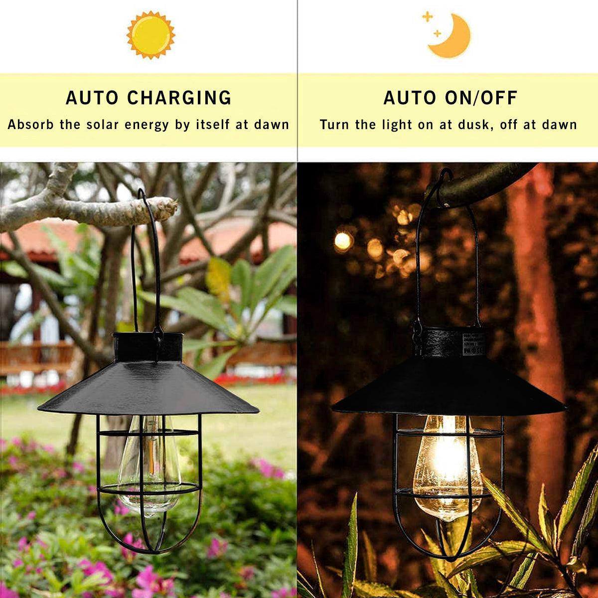 Led Metal Light | Solar Metal Hanging With Bulb