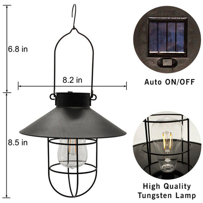 Led Metal Light | Solar Metal Hanging With Bulb