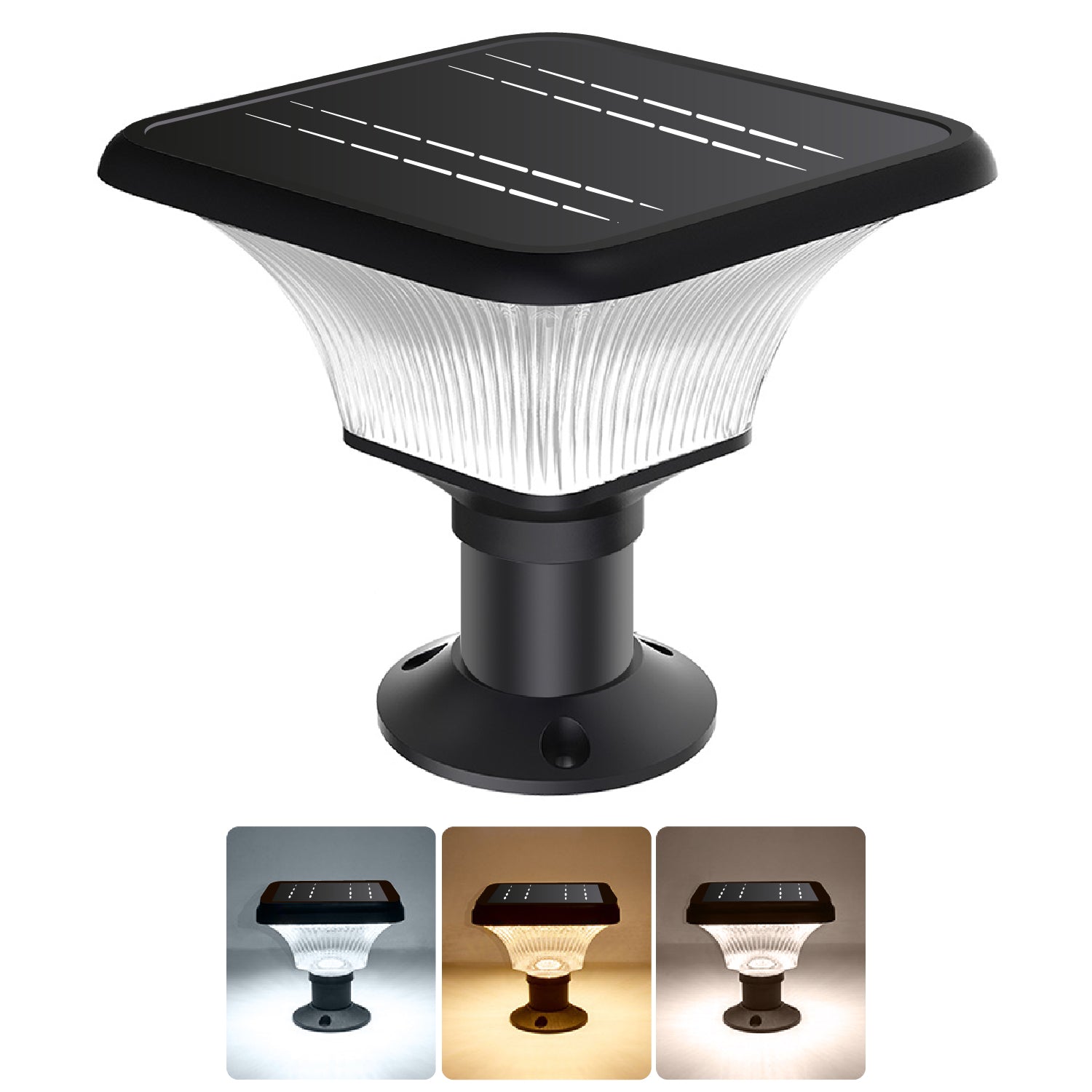 Modern Outdoor Pillar Lights | Solar Square Pillar Light - Solar For Nature