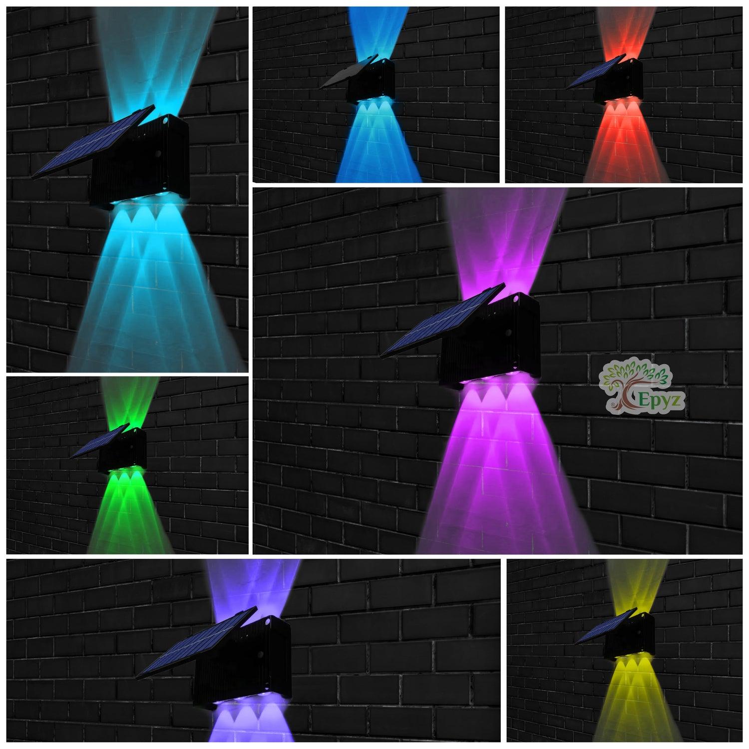 Led Wall Lights | Solar Multicolor Wall Lights