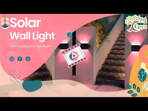 Led Wall Lights | Solar Multicolor Wall Lights